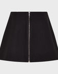 Zipped Wool Skirt