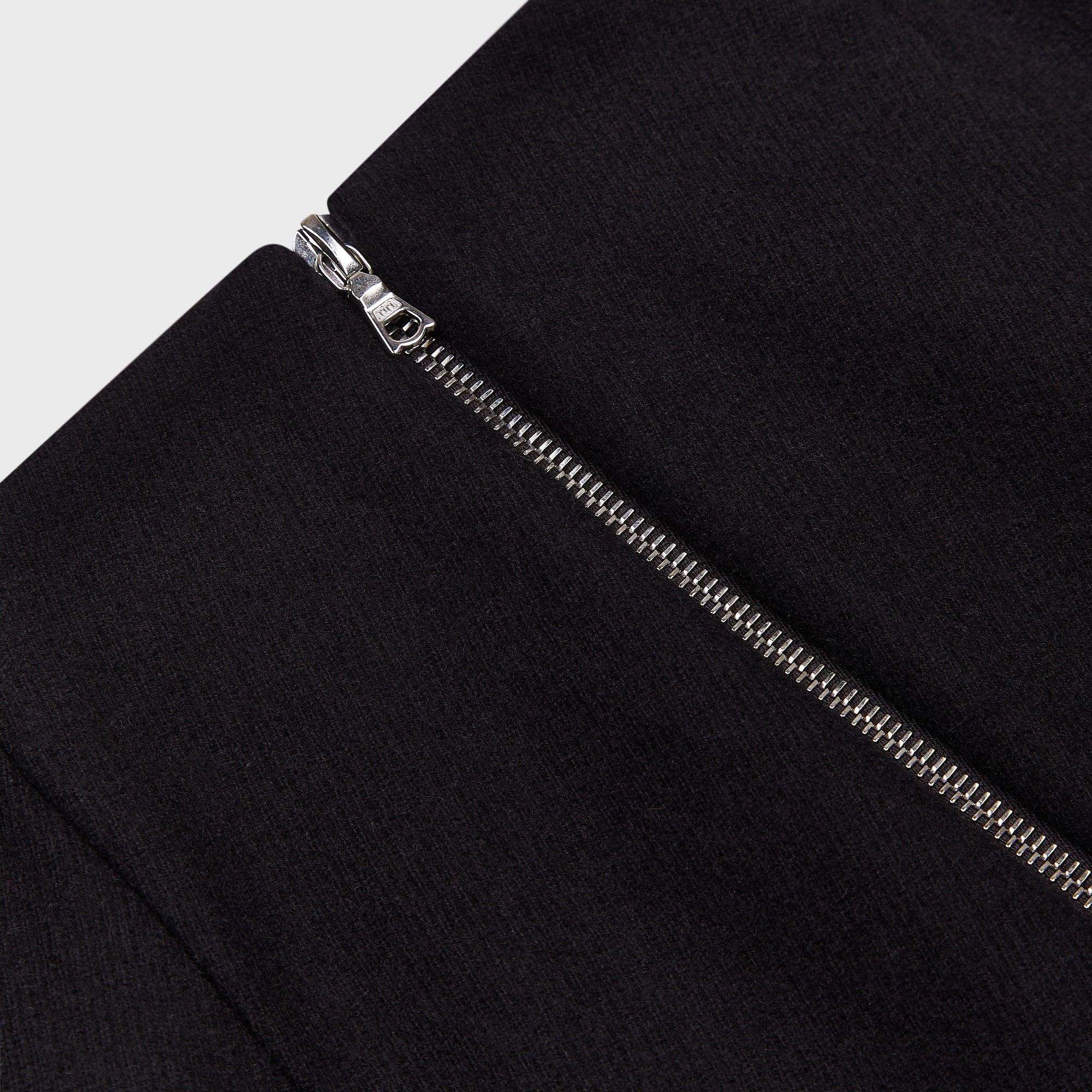 Zipped Wool Skirt