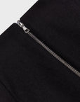 Zipped Wool Skirt