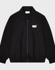 Embroidered Wool Blouson Jacket